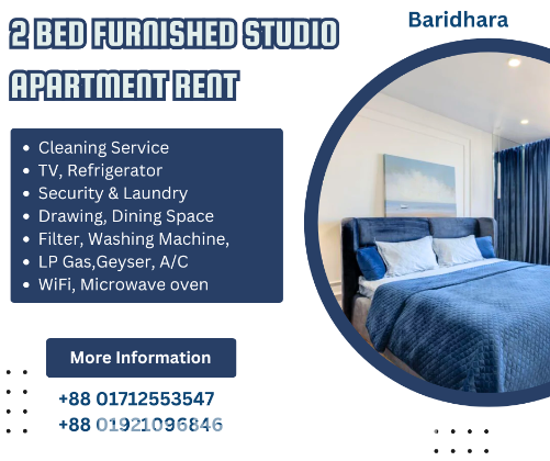 Luxurious 2-bedroom Apartment For Rent In Baridhara.